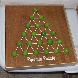Vintage Crestline Manufacturing Co. Pyramid Puzzle Game